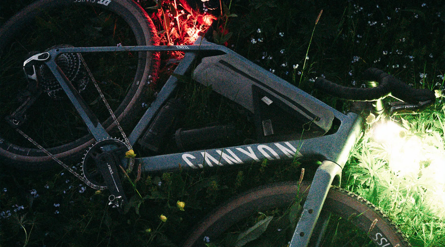 2025 CANYON GRAIL COBONE ATB Aventura Bike de grava, iluminación de eclips integrados