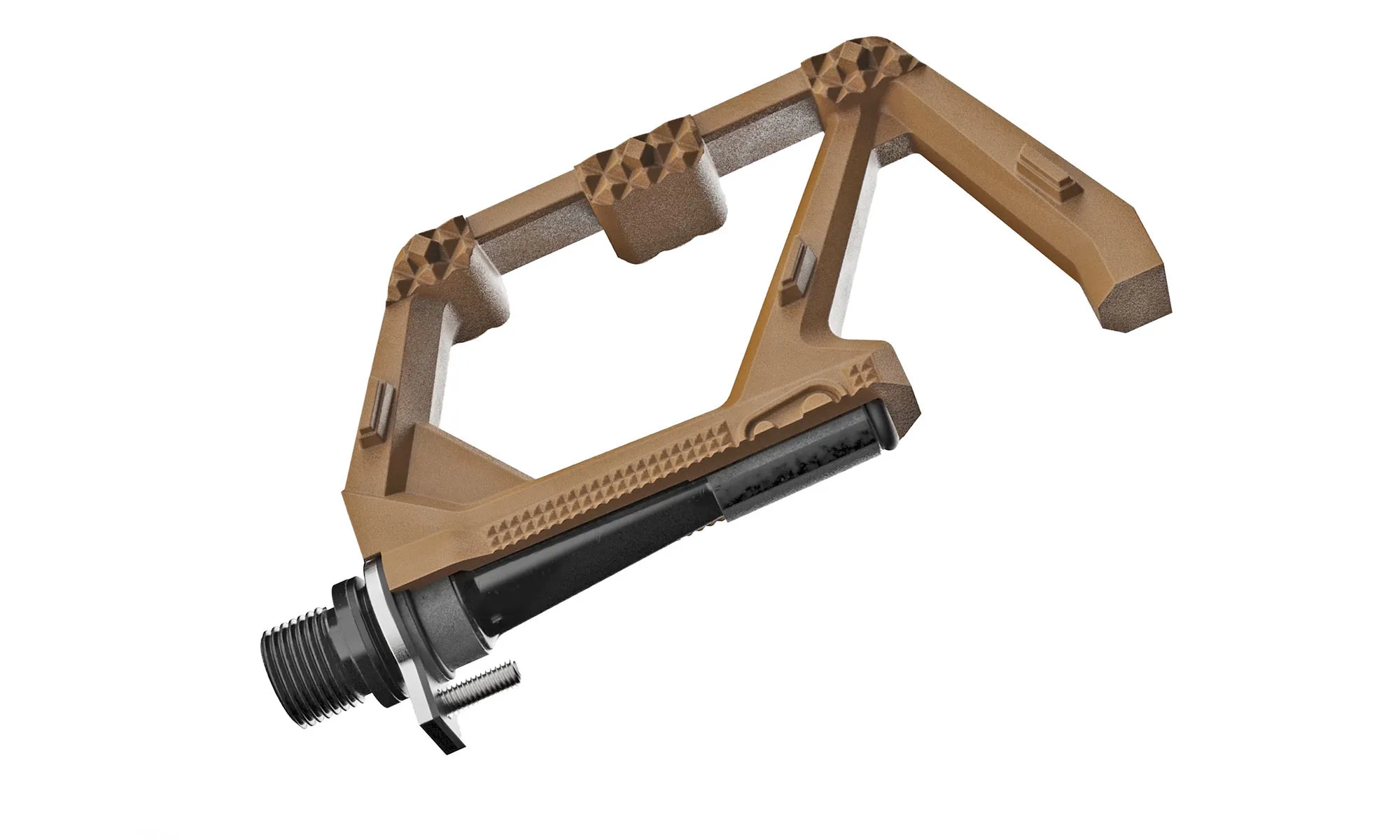 2025 Crankbrothers Stamp 0 affordable plastic platform flat mountain bike pedals, cutaway view