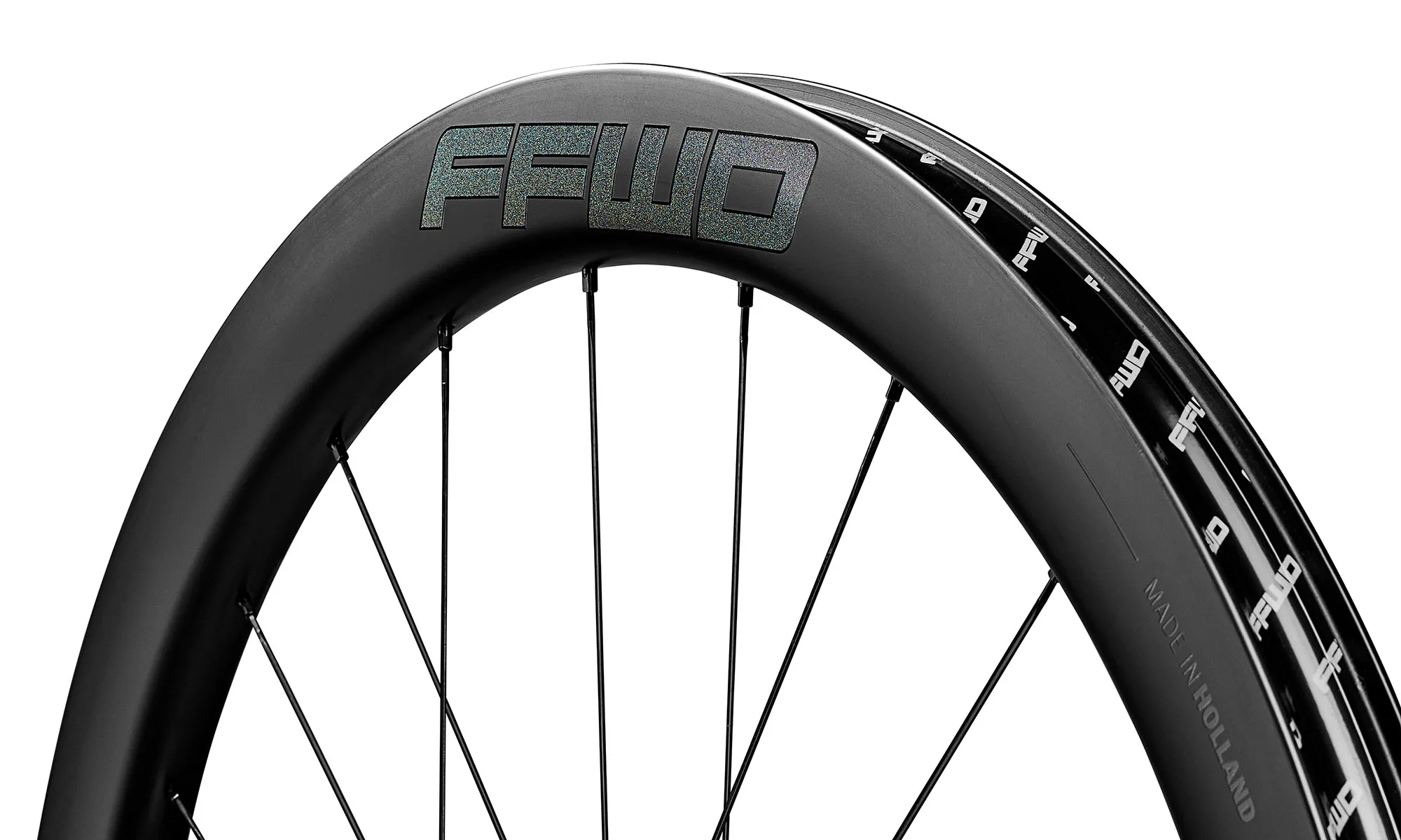 2025 FFWD Drift Pace 48mm lightweight wide aero carbon gravel wheels rim detail