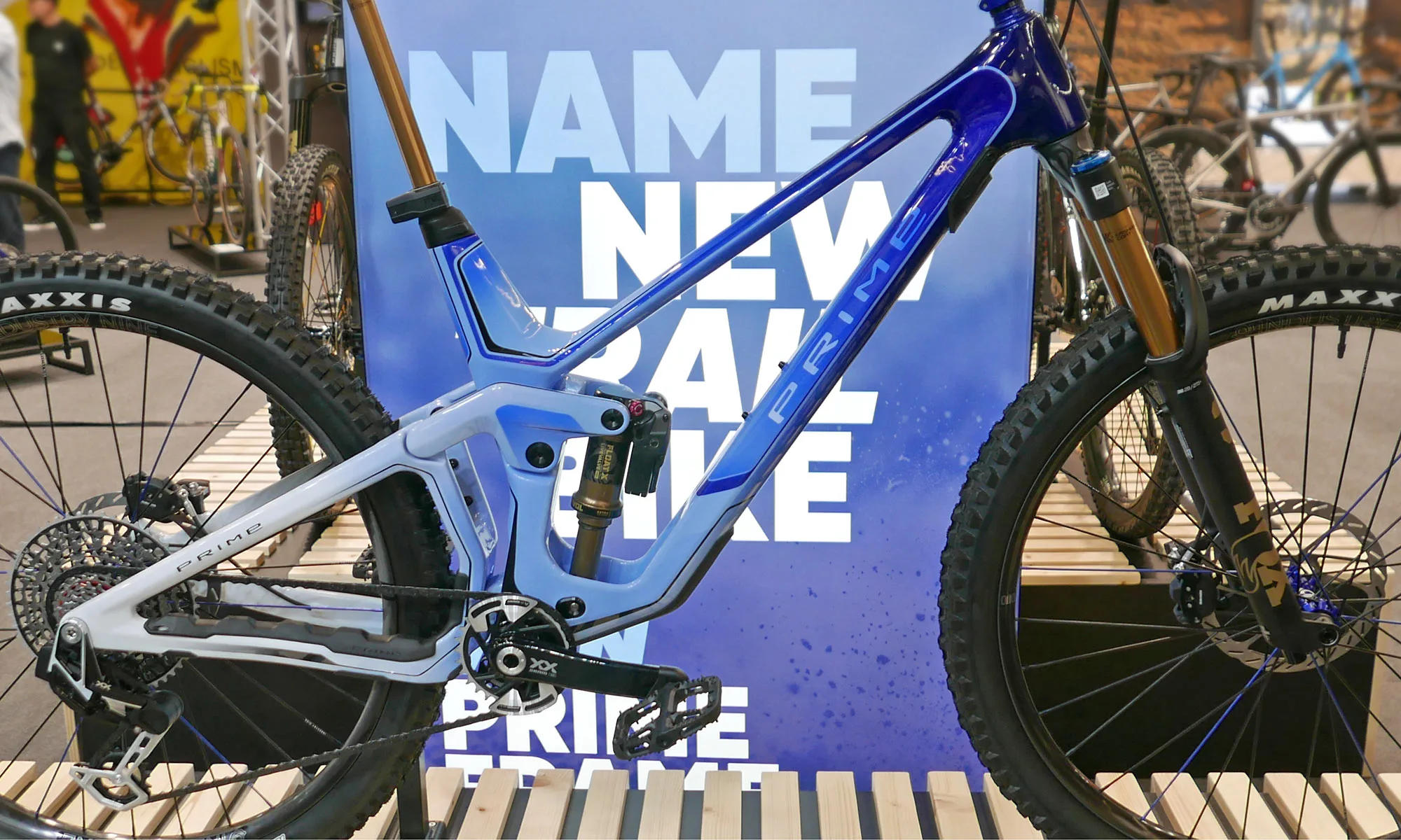 2025 Prime Trail prototype 140mm carbon mountain bike, frame