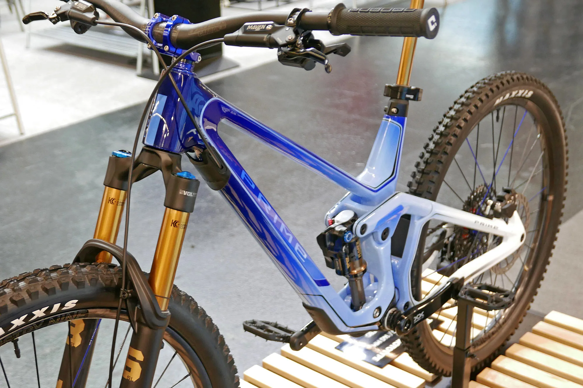 2025 Prime Trail prototype 140mm carbon mountain bike, NDS frame