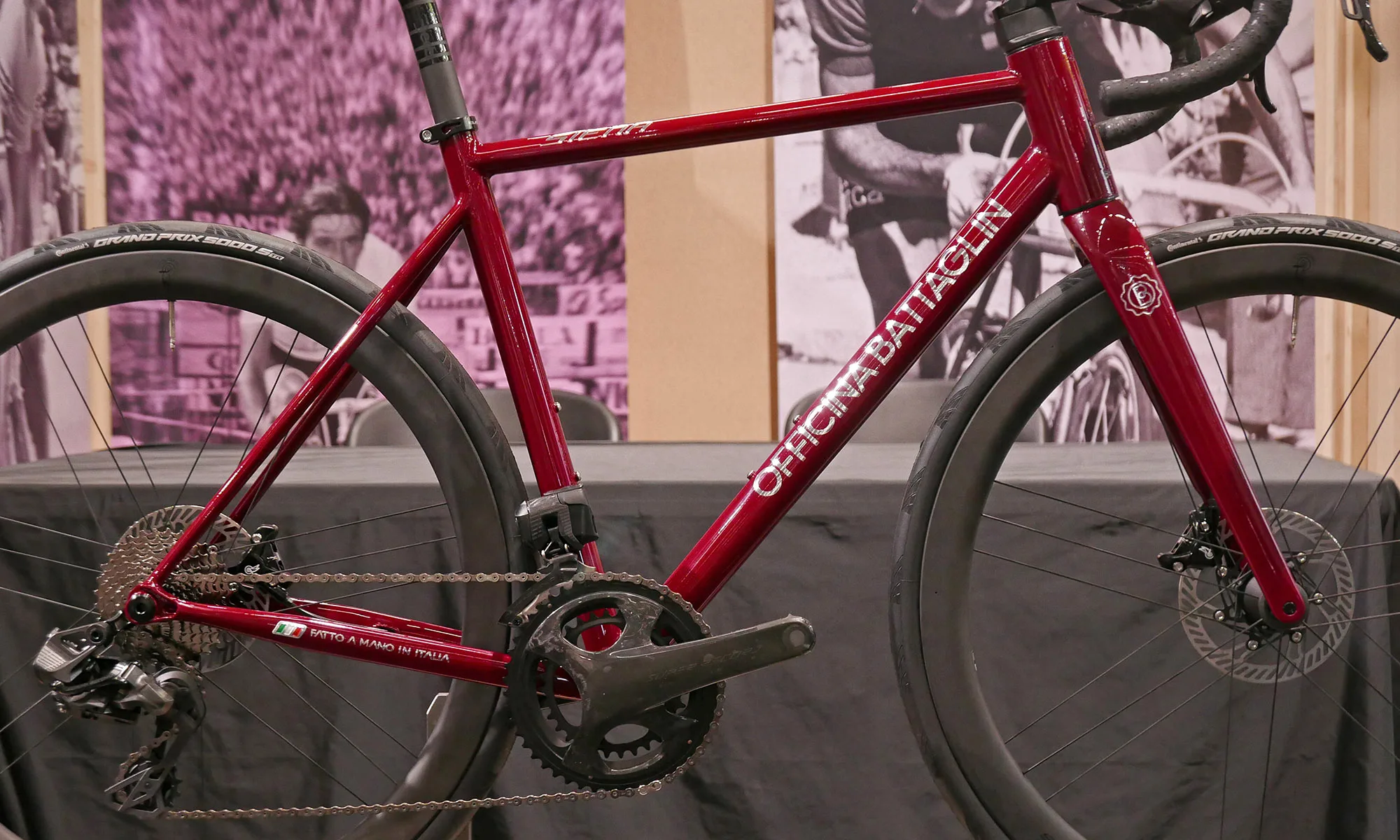 Battaglin Siena small batch Italian brazed steel road bike, frameset