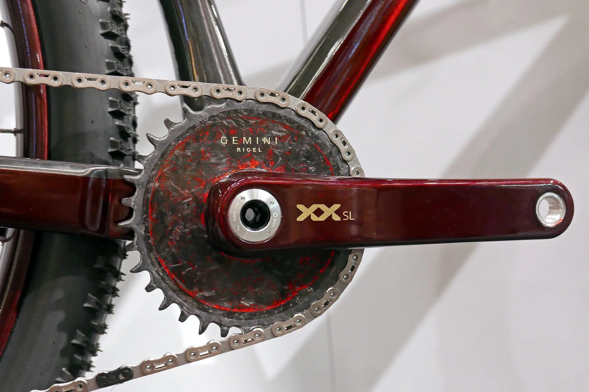 Bike Ahead Composites The One ultralight sub-8kg European carbon XC Hardtail MTB Dream Build, crankset