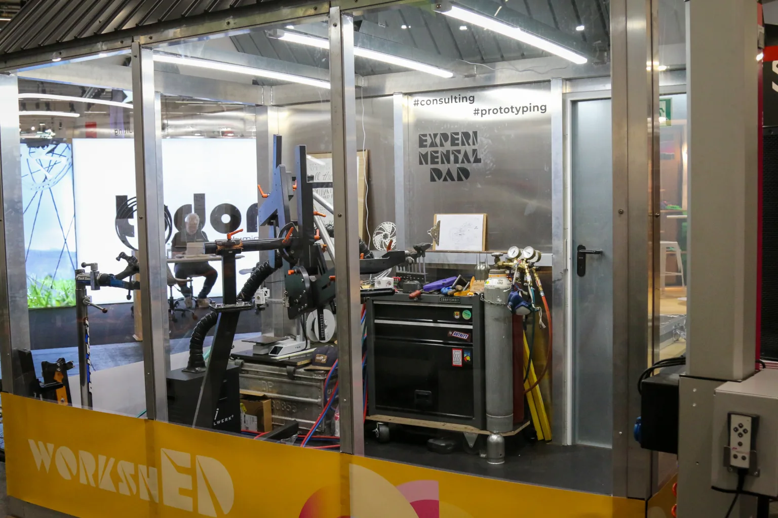Experimental dad bike building Eurobike