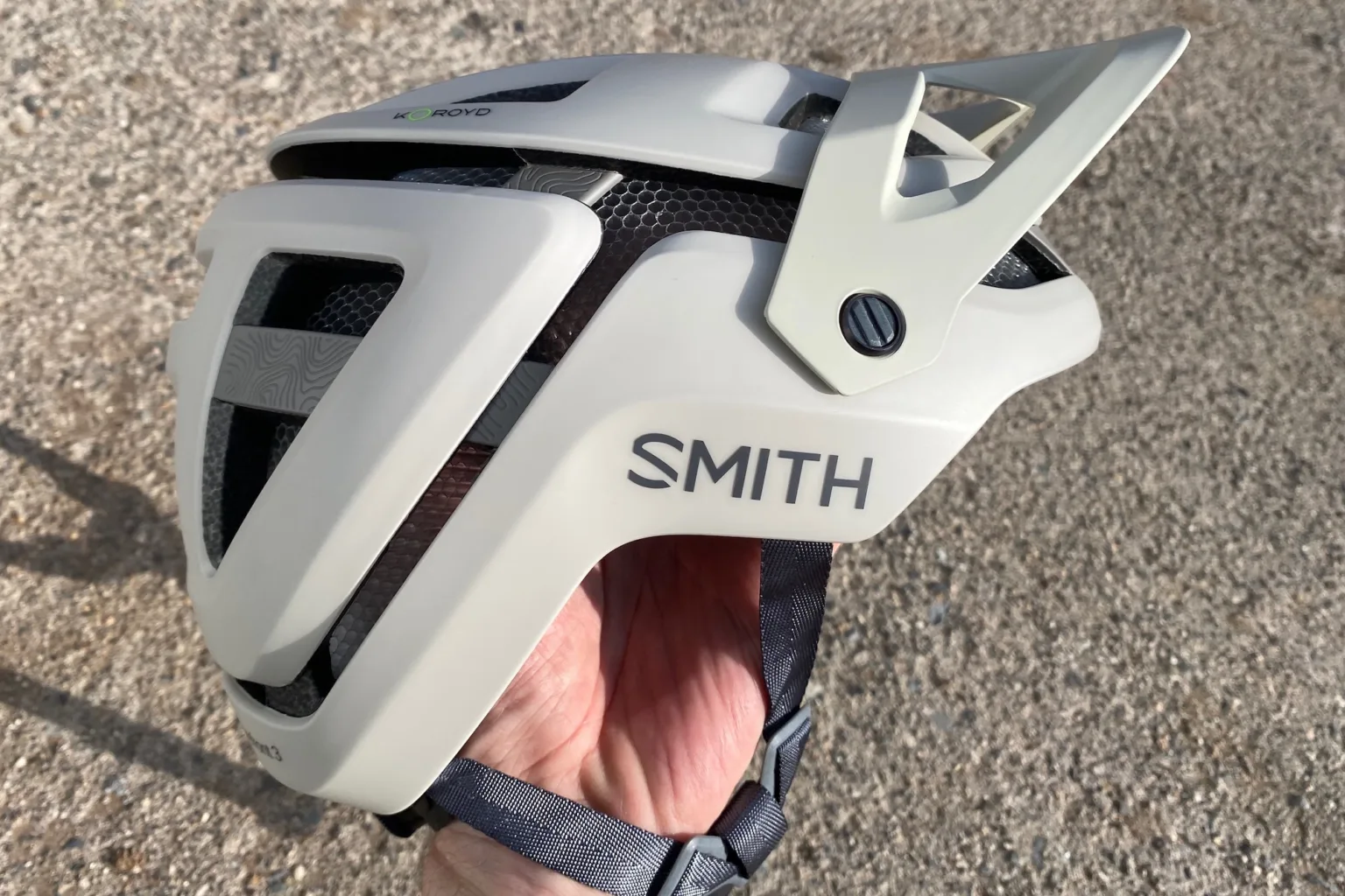 The Forefront 3 with the visor up