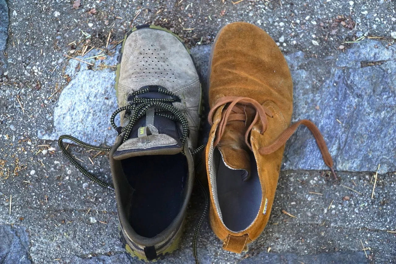 Merrell Wrapt Barefoot Shoe Review side by side