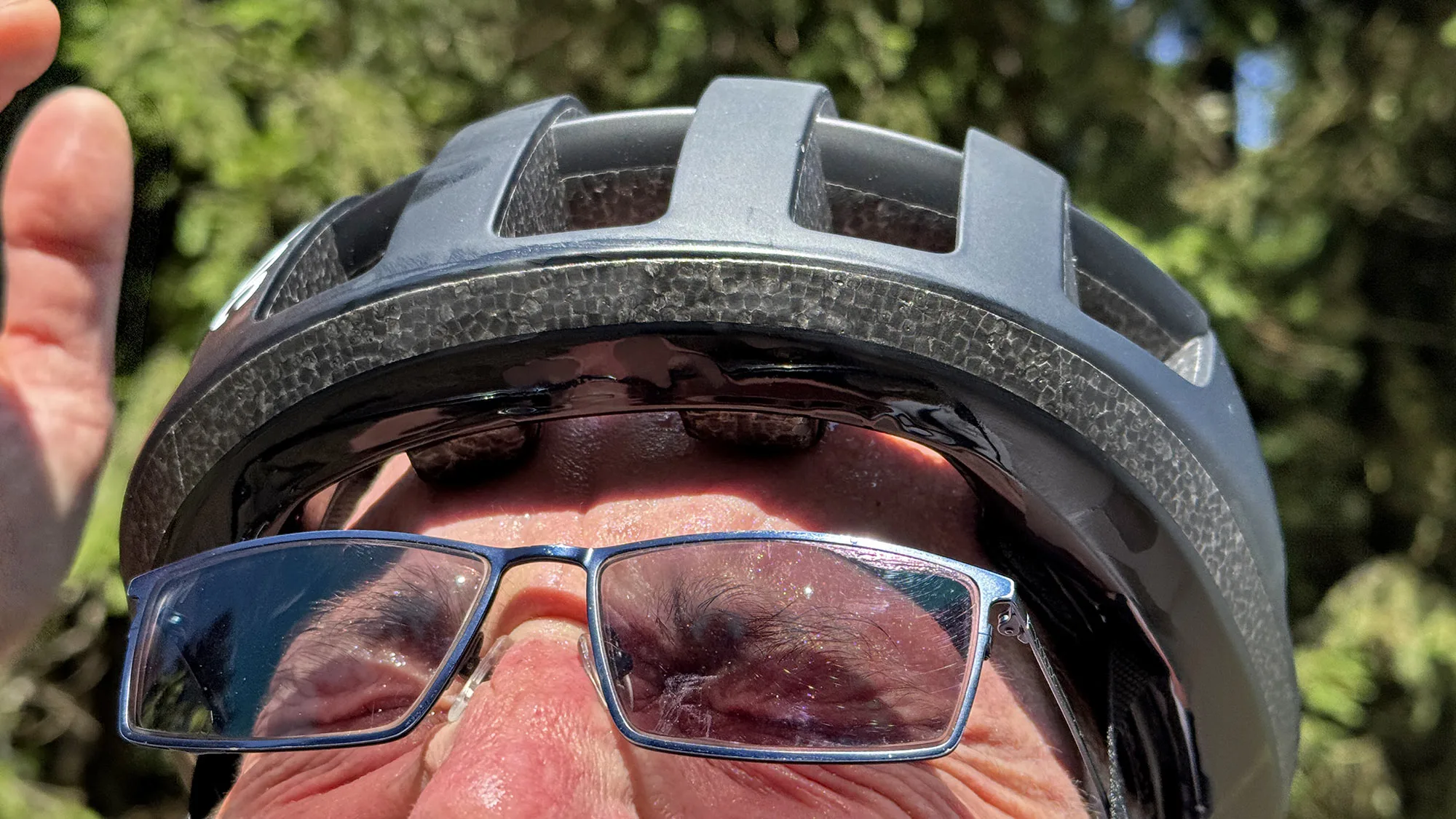 2025 POC Cytal Lite lightweight fully-vented road bike helmet, hot & sweaty