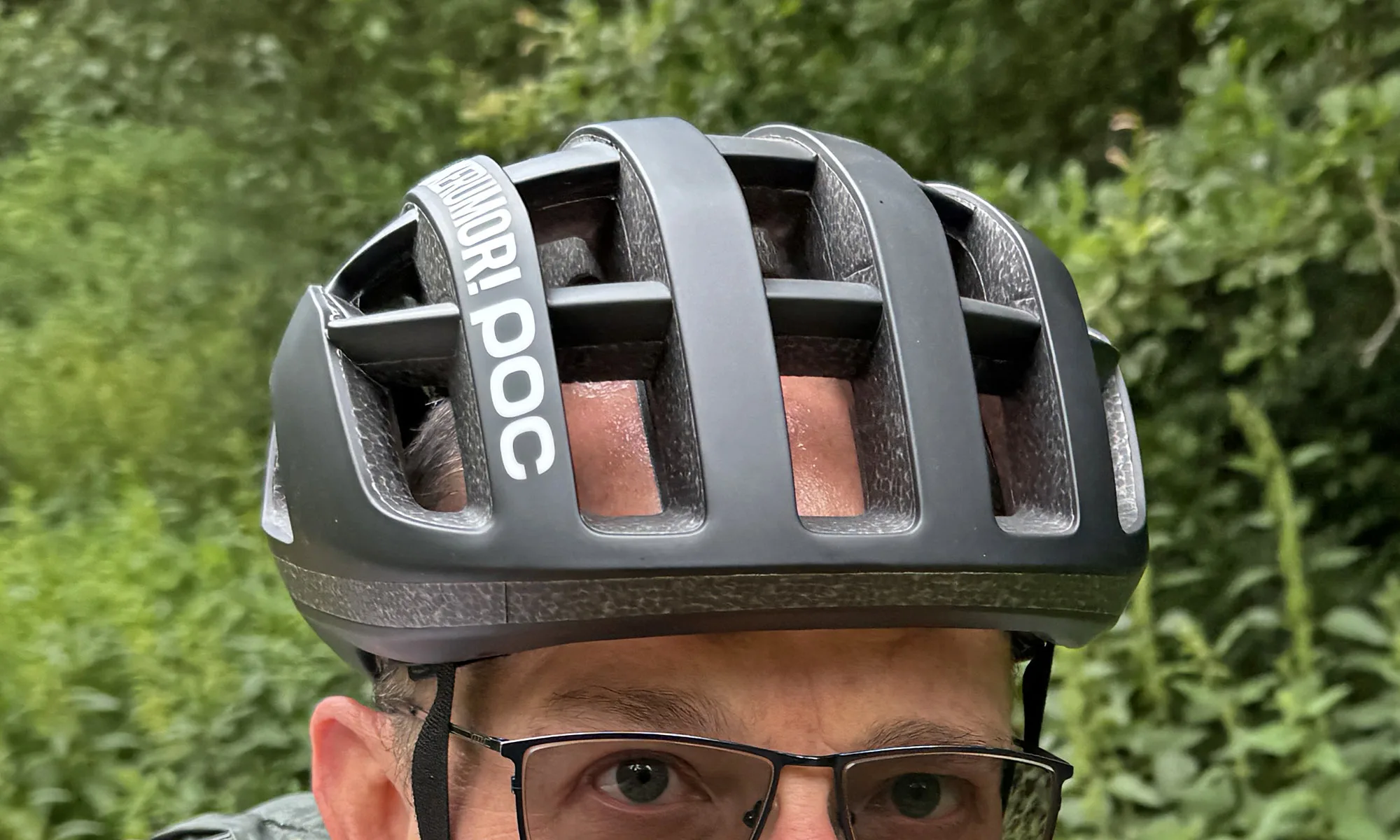 2025 POC Cytal Lite lightweight fully-vented road bike helmet, hot and sweaty open front
