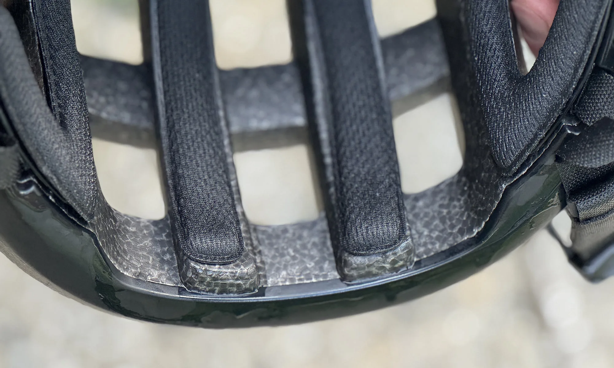 2025 POC Cytal Lite lightweight fully-vented road bike helmet, unique open vertical front pads