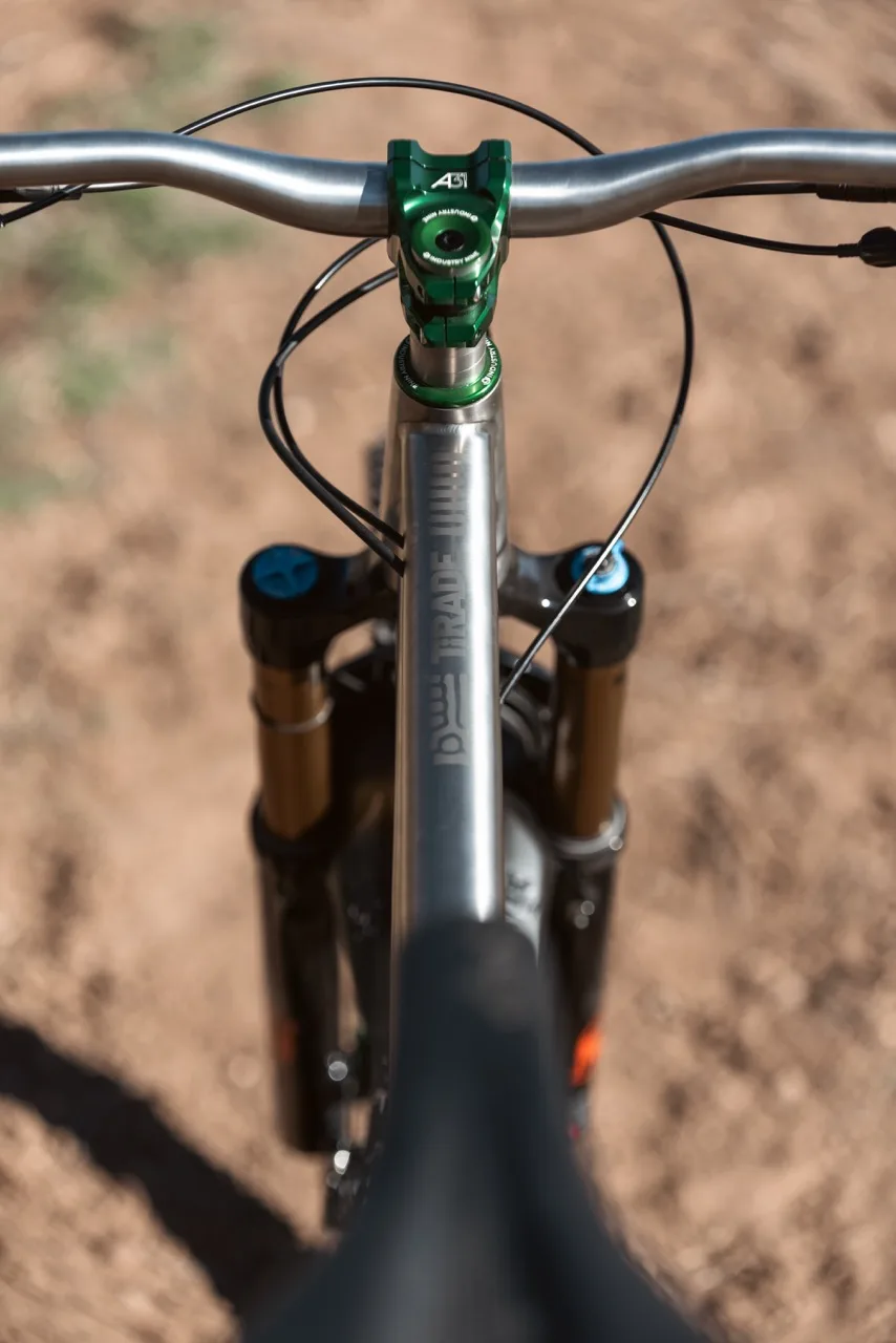 Revel Bikes New Titanium Line Tirade cockpit