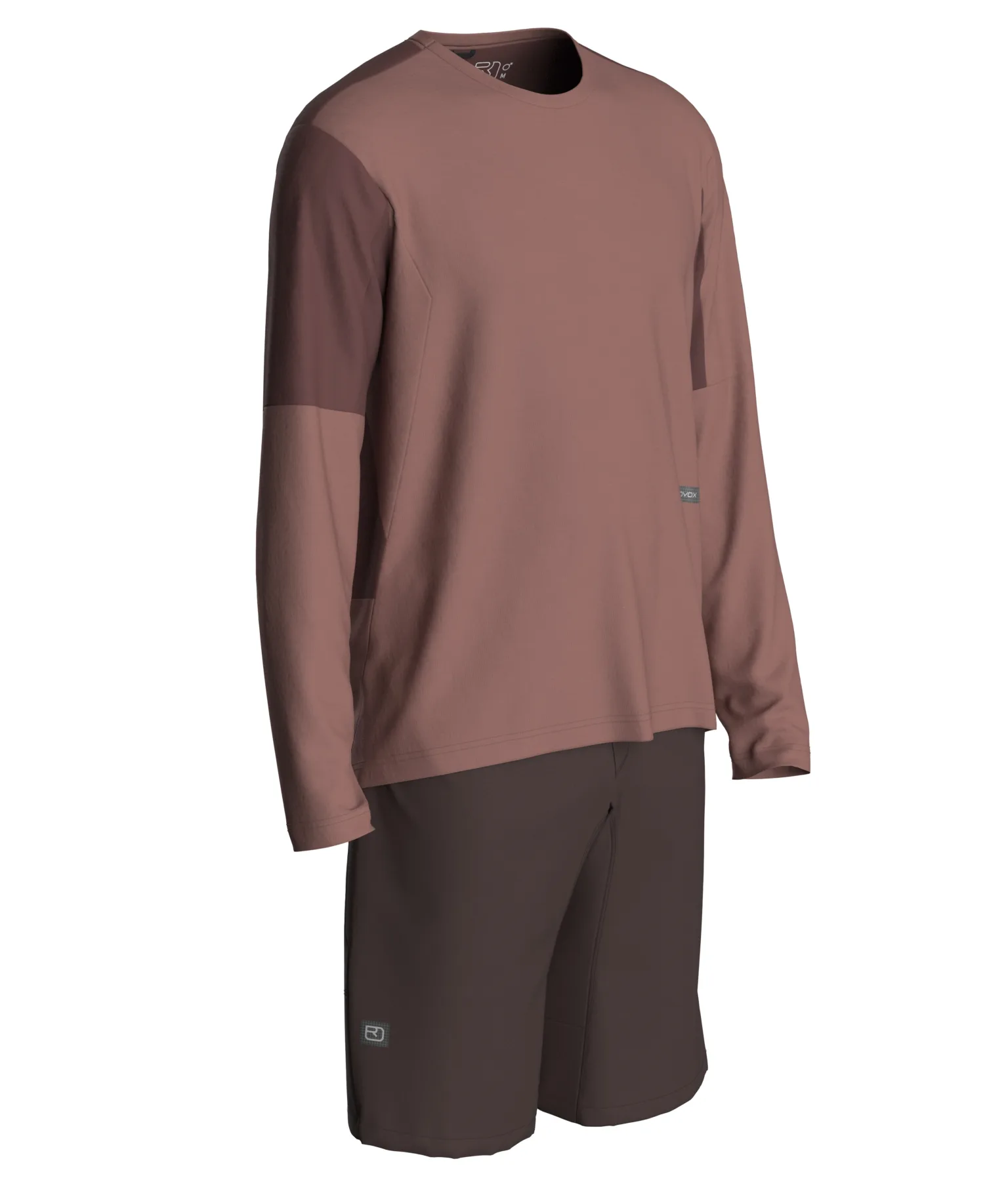 studio image of the men's sequence free shorts and jersey