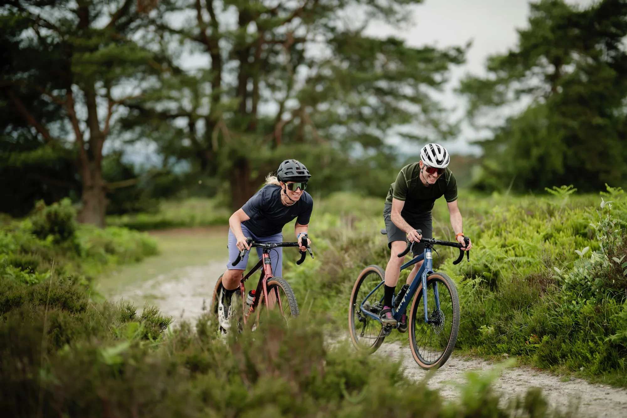 A couple riding the new Whyte Verro and Tourus gravel bikes