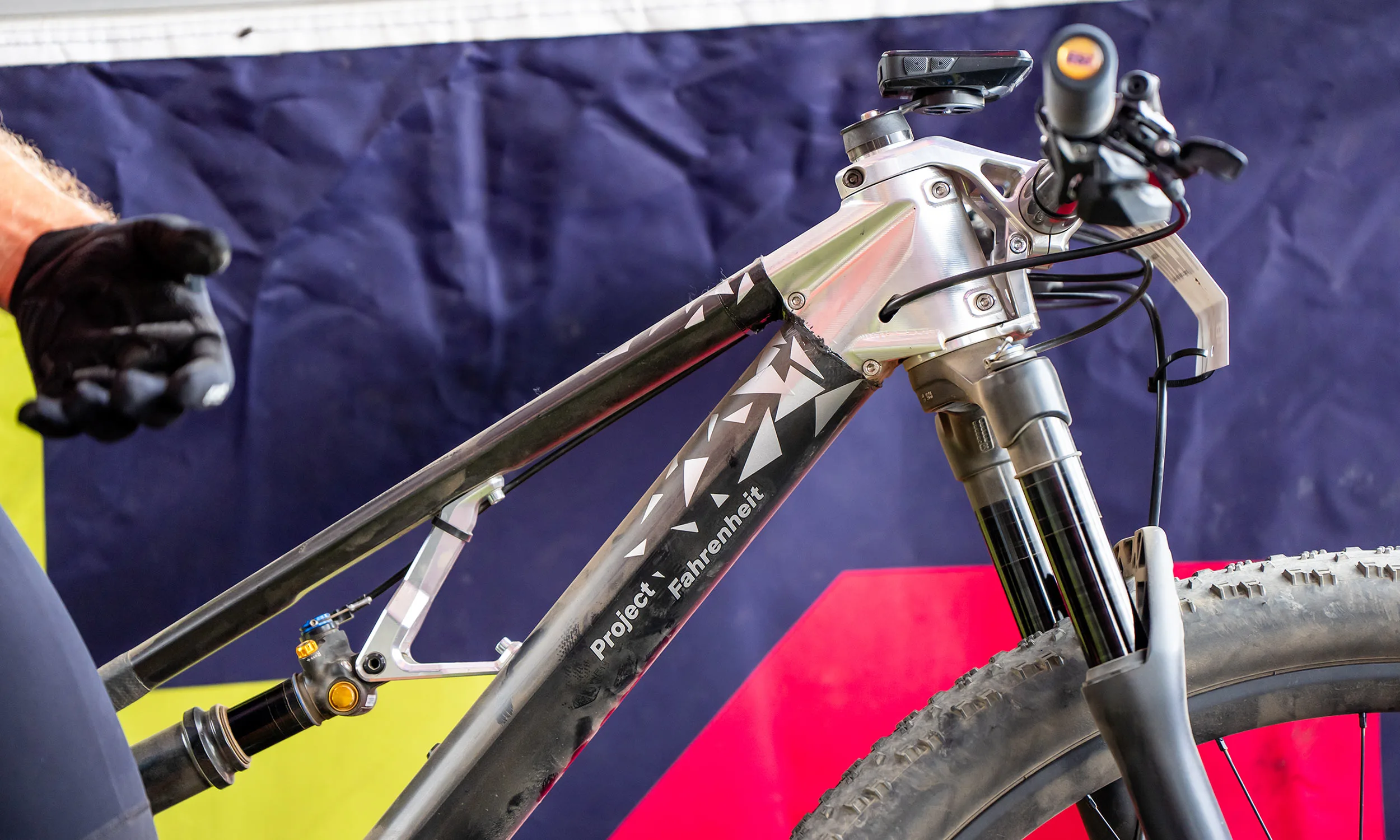 BMC Impec Lab Project Fahrenheit 32" XC bike prototype, CNC-machined headtube