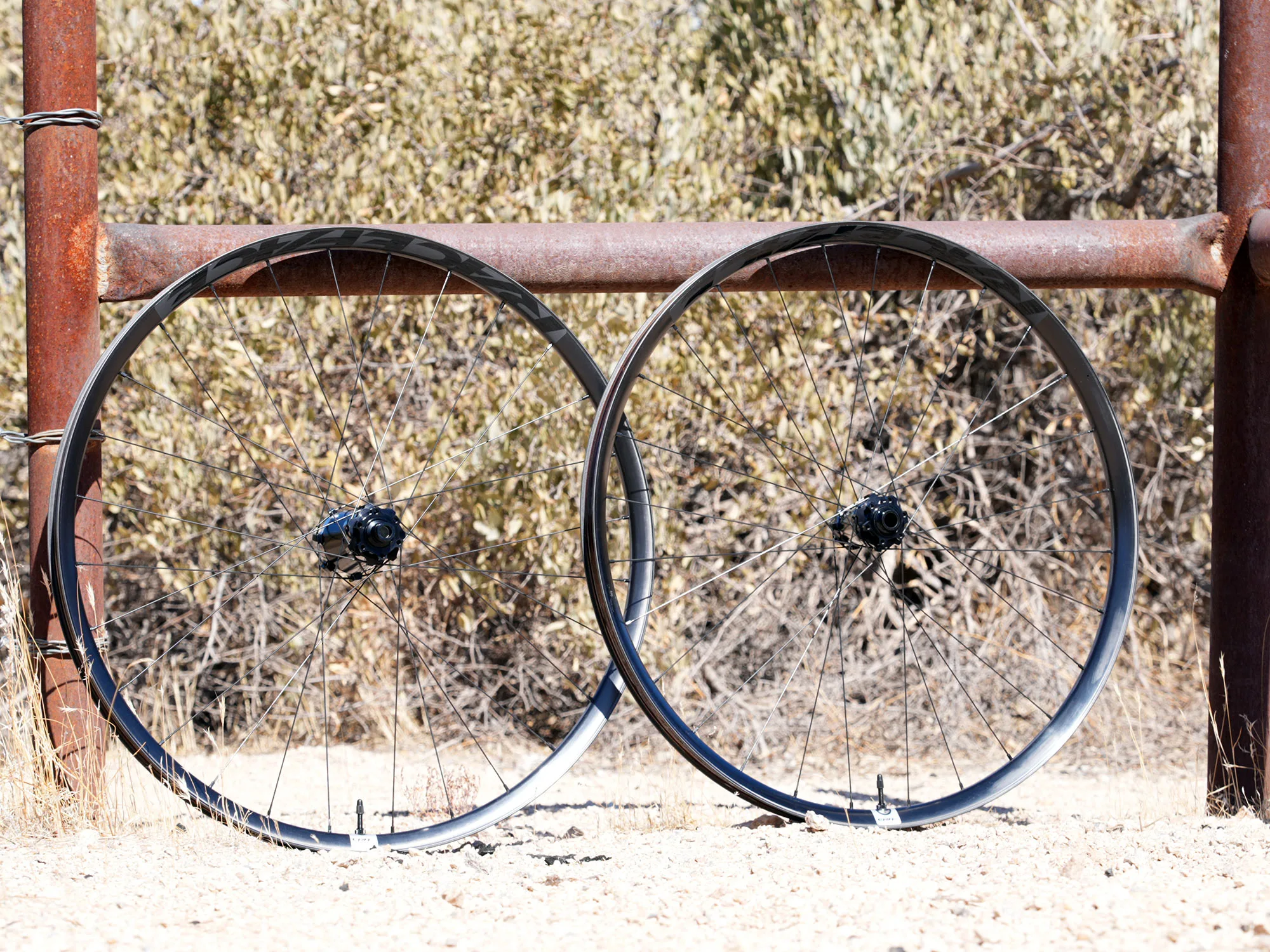 closeup details of new race face era sl lightweight trail mountain bike wheels.