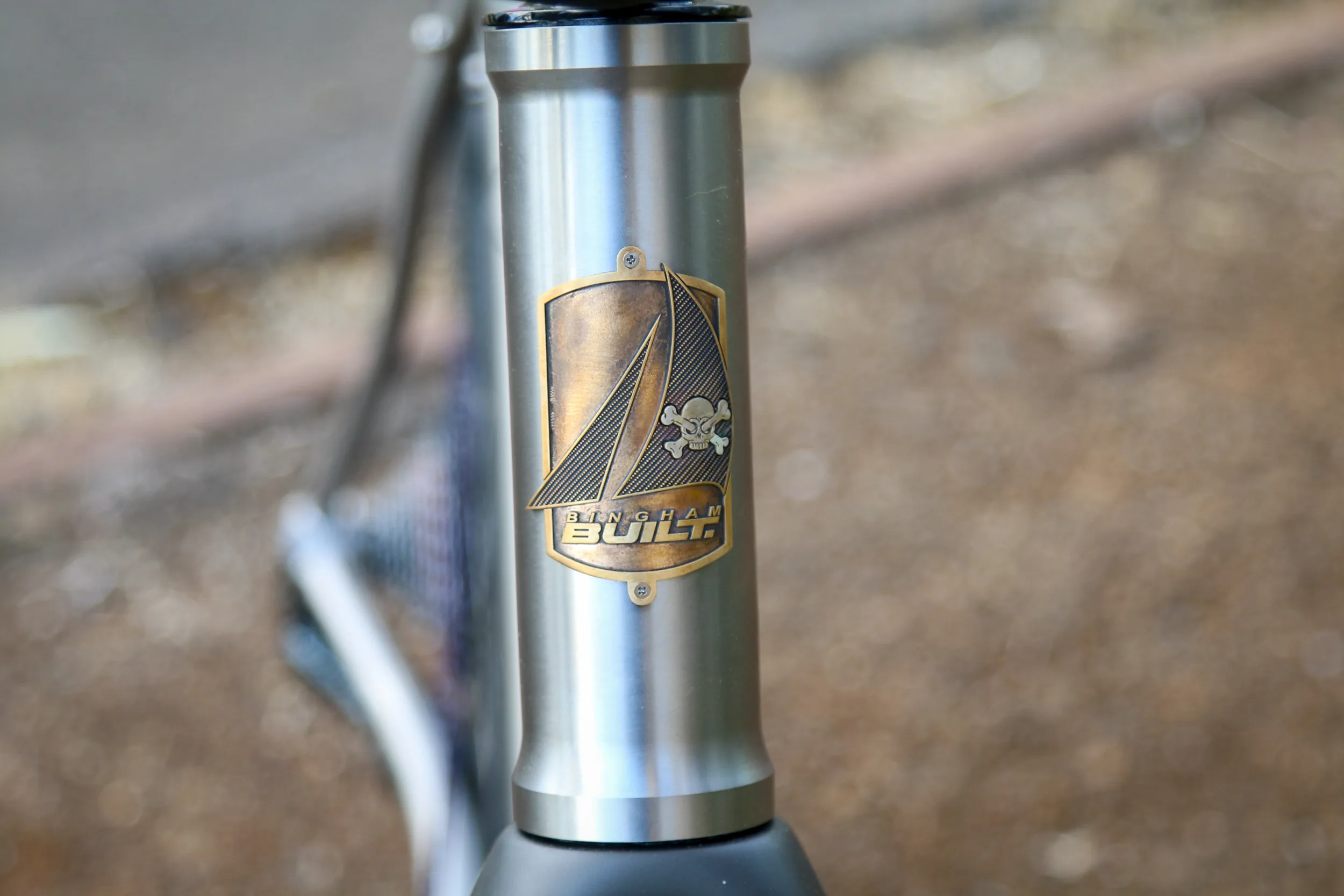 Bingham Built ti road bike Paragon Machine Works head tube