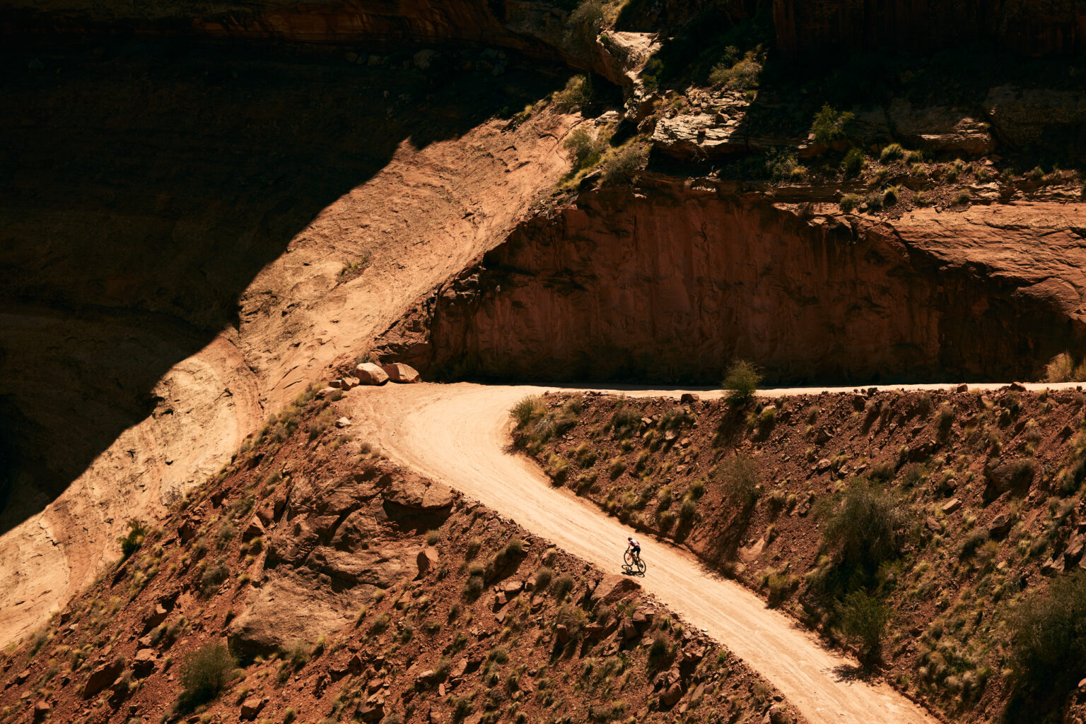 Otto climb the last 15 miles of White Rim