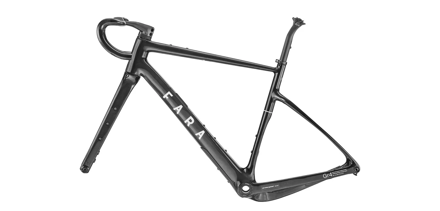 Fara Gr4 lightweight adventure-ready carbon gravel race bike, frameset NDS