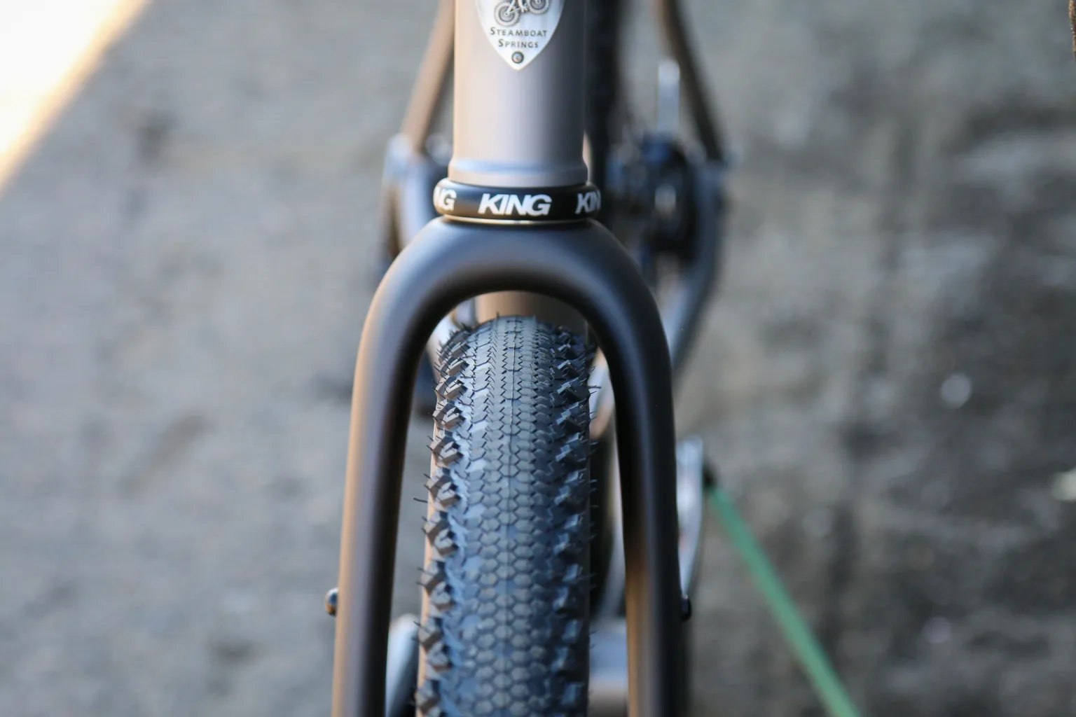 Moots modern gravel racer tire clearance front
