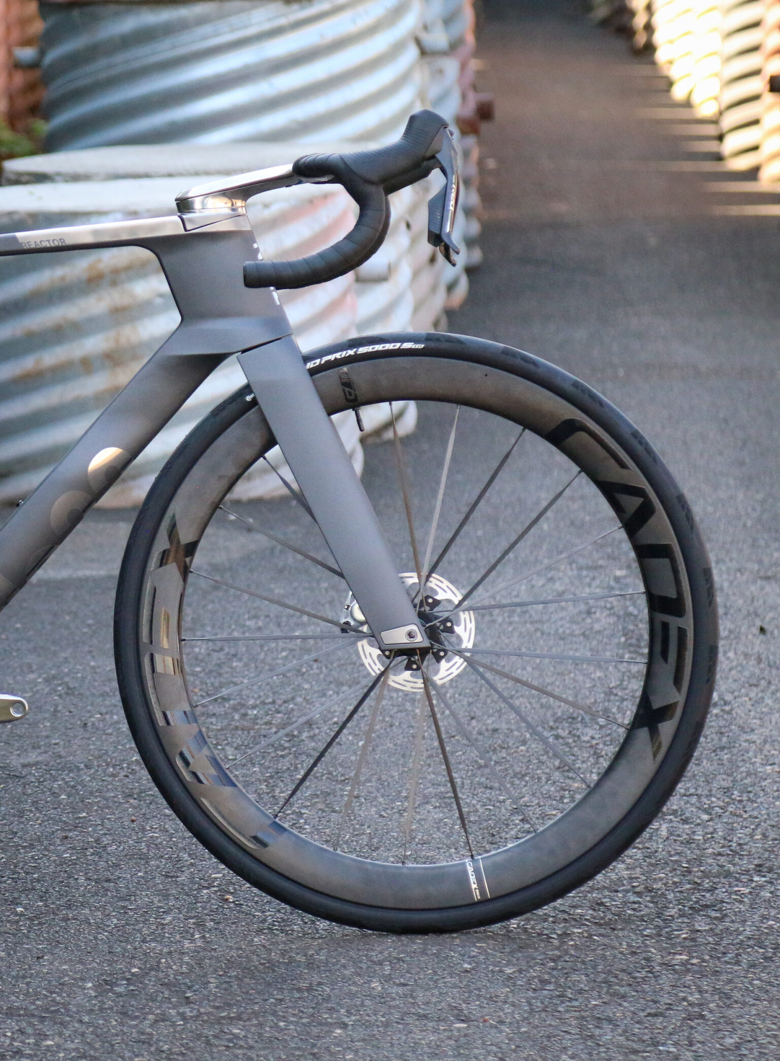 No22 Reactor aero road bike 3d printed titanium fork
