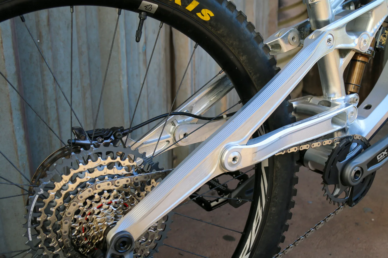 Paladin CNC Machined mountain bike frame rear suspension