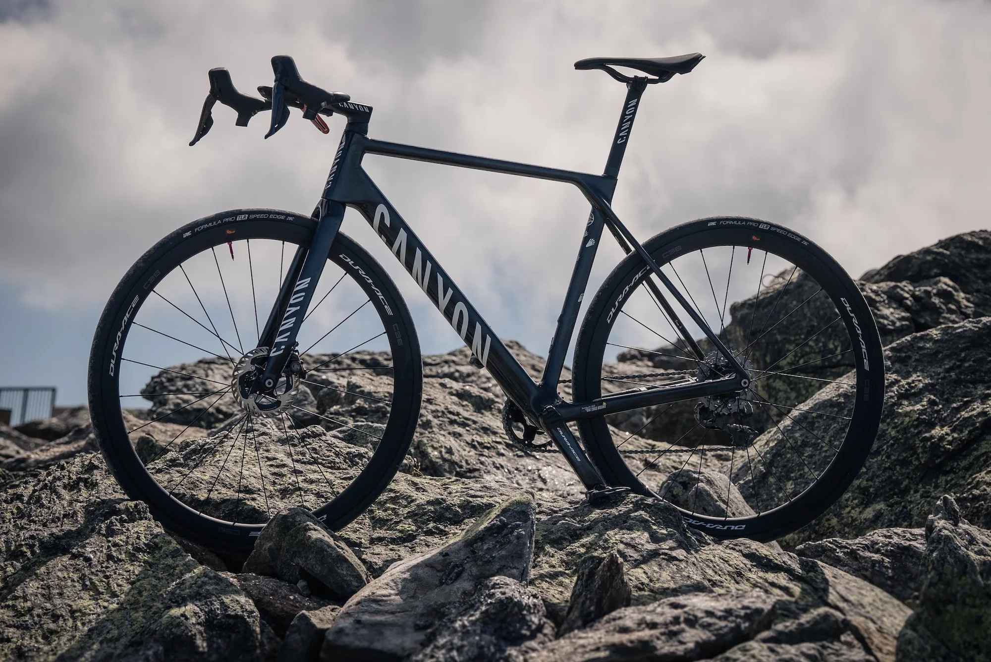 Side profile of Pete's hill climb bike