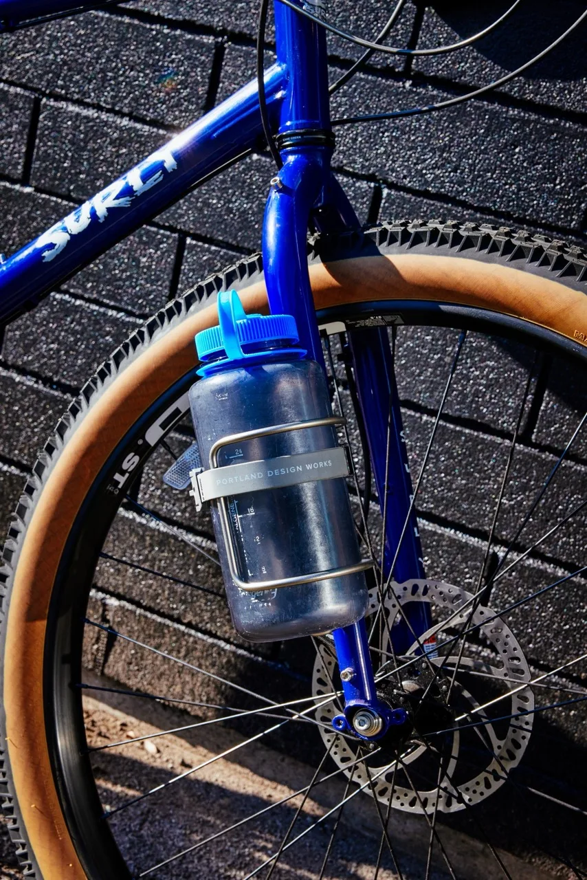 Portland Design Works BigZag Bottle Cage on the fork