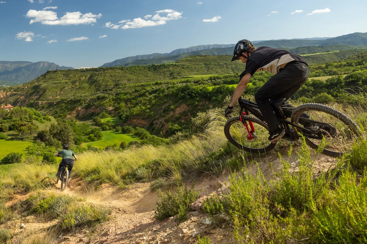 two rider on the new Trek Fuel+ bikes.