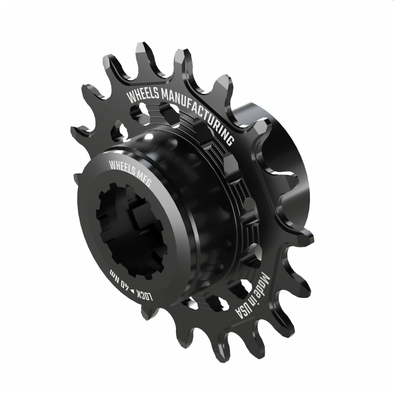 an image of a black Wheels Mfg SOLO-HG single speed conversion kit with SOLO-HG cog