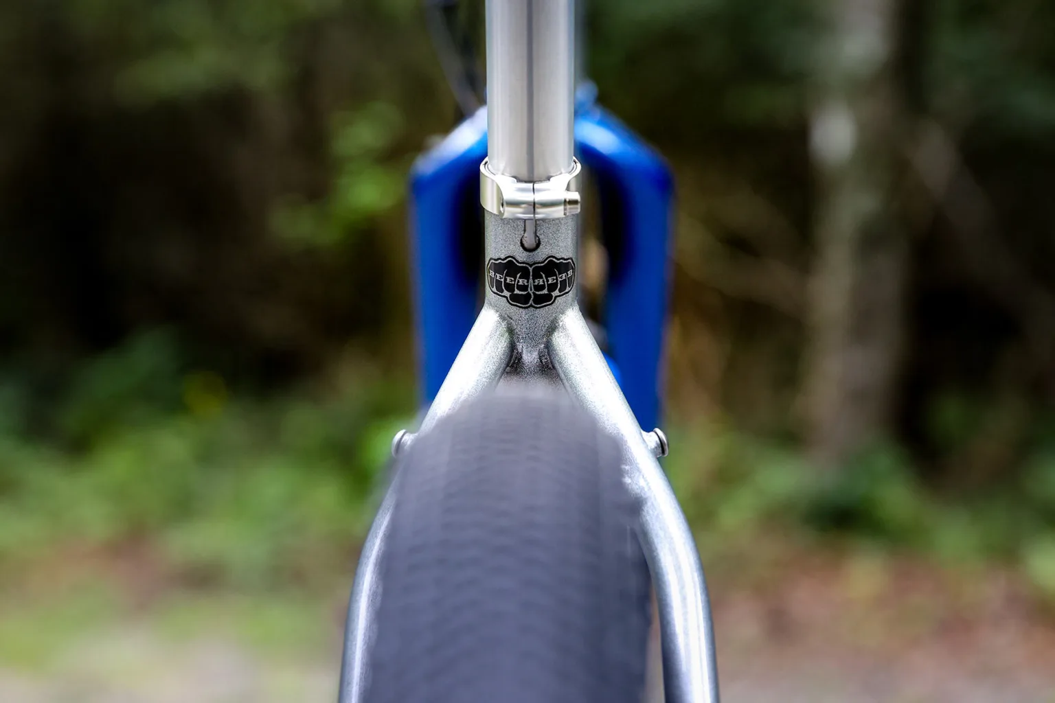 REEB frame closeup on 2025 cane creek pisgah project raffle gravel bike.