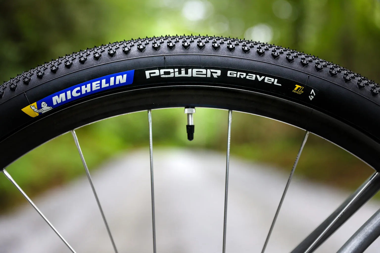 tire closeup on 2025 cane creek pisgah project raffle gravel bike