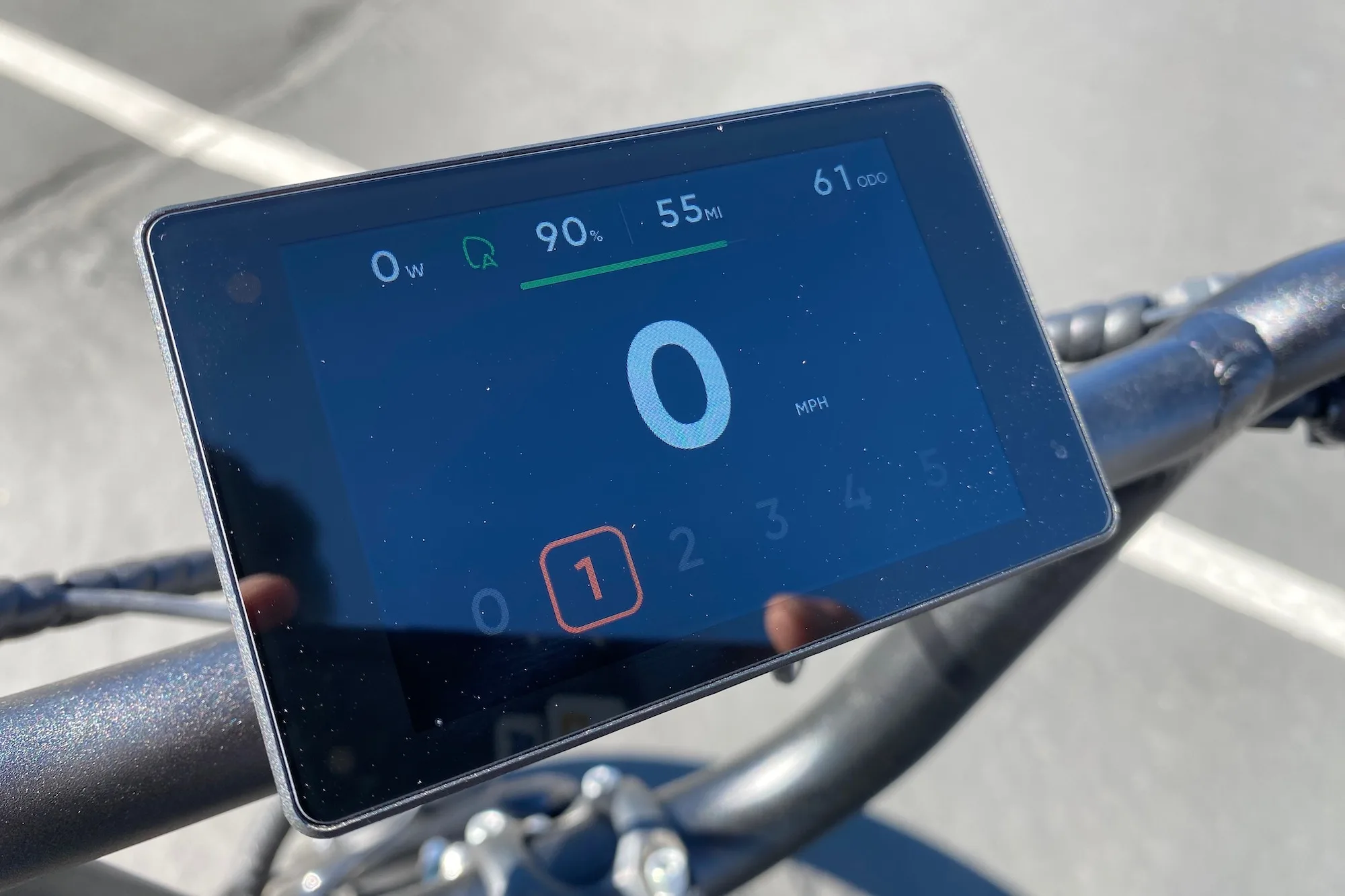 The display on the RadRunner max