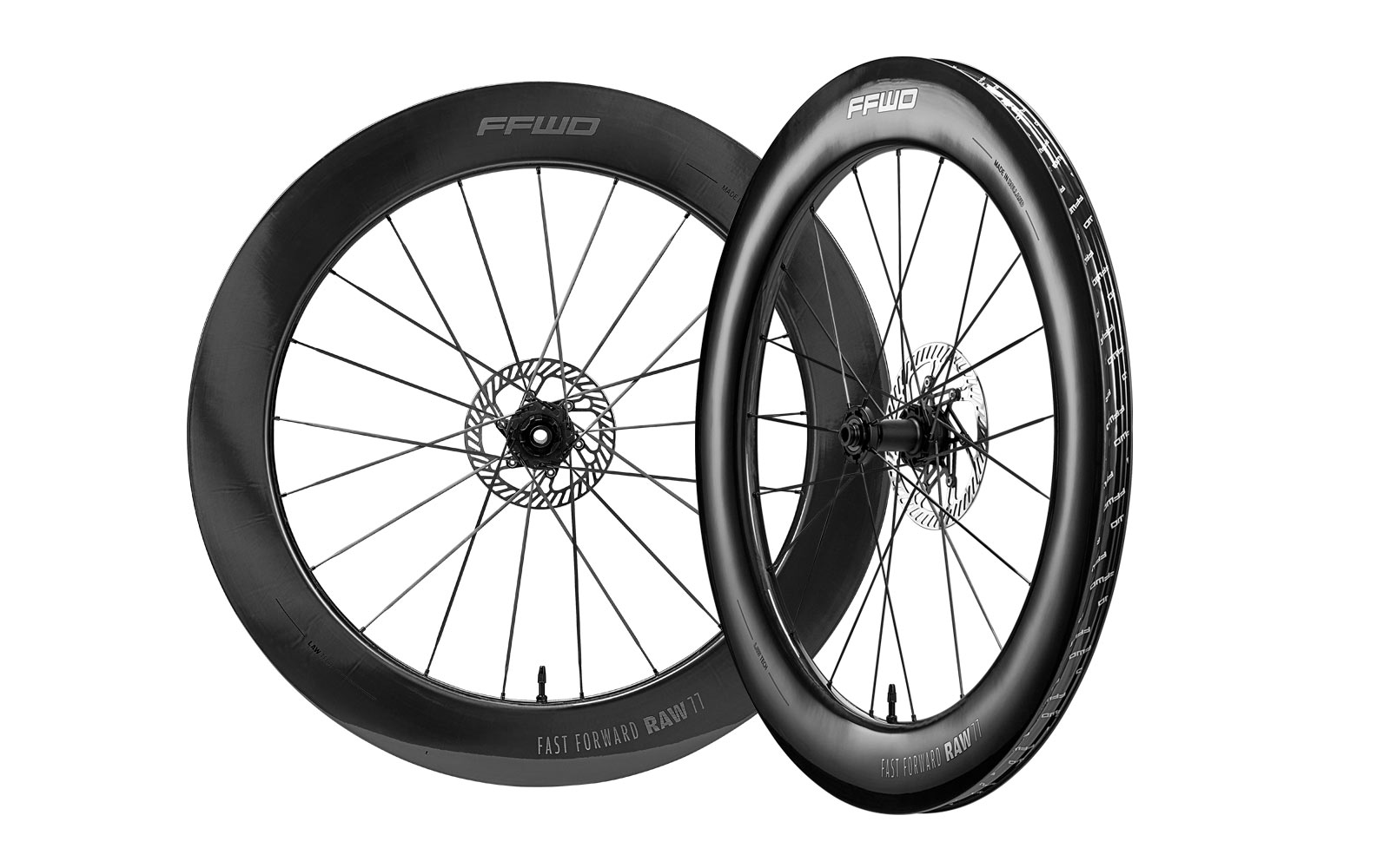 2025 FFWD RAW 77 wider, deeper aerodynamic time trial & triathlon wheelset