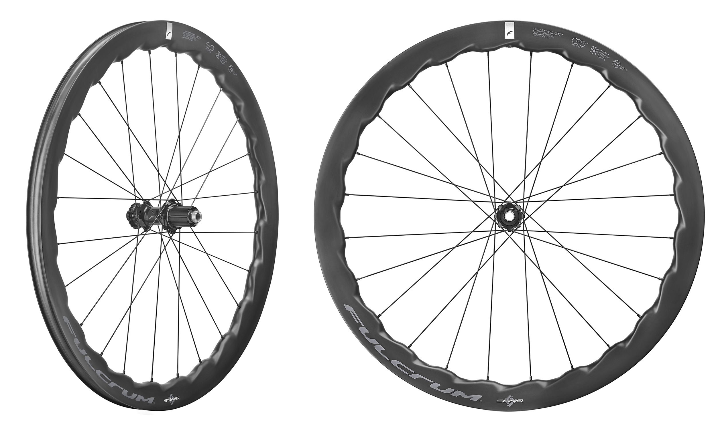 2025 Fulcrum Soniq 42 affordable variable-depth wavy aero carbon all-road & gravel wheelset