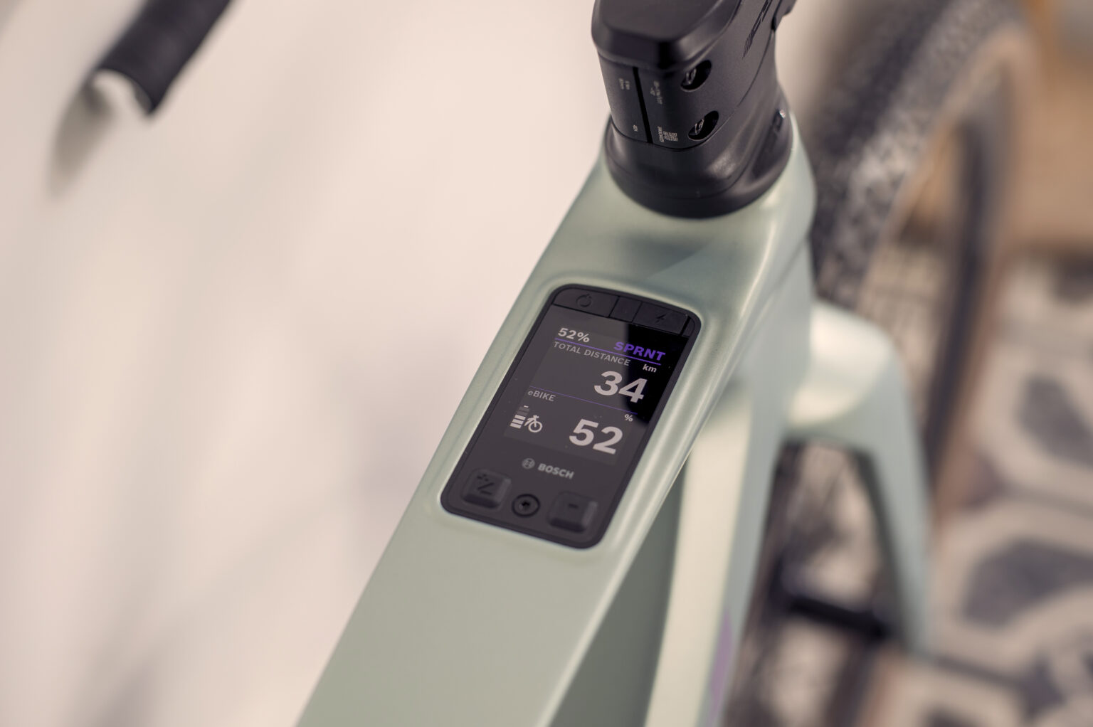 top tube display screen on bosch sx