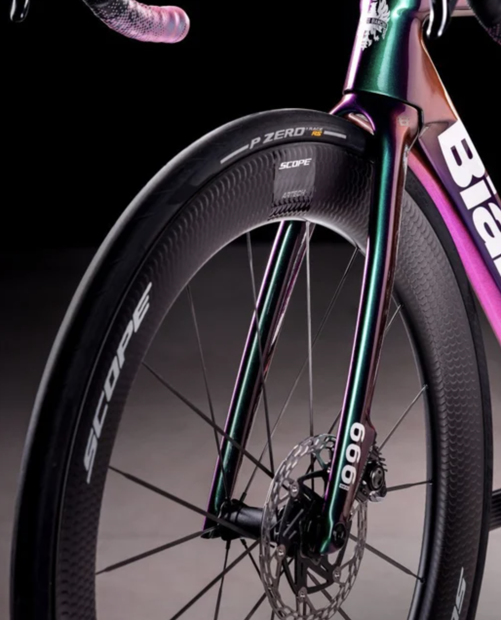 Scope Artech A.6 wheels on Bianchi Specialissima RC Founder Edition