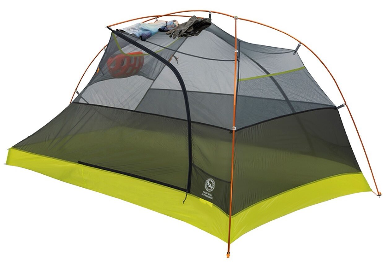 Big Agnes Copper Spur and Tiger Wall Bikepacking Tents bike accessory storage