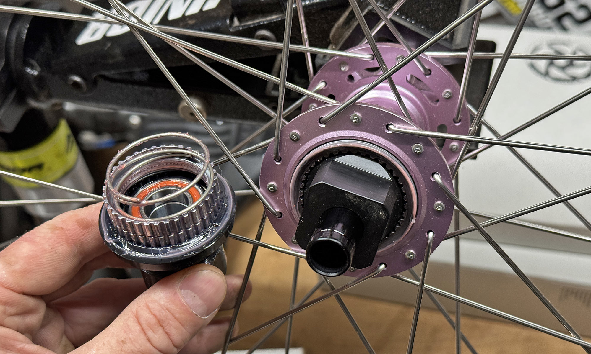 DT Swiss DEG DF active anti-kickback hub upgrade for existing wheels, <10 minute installation
