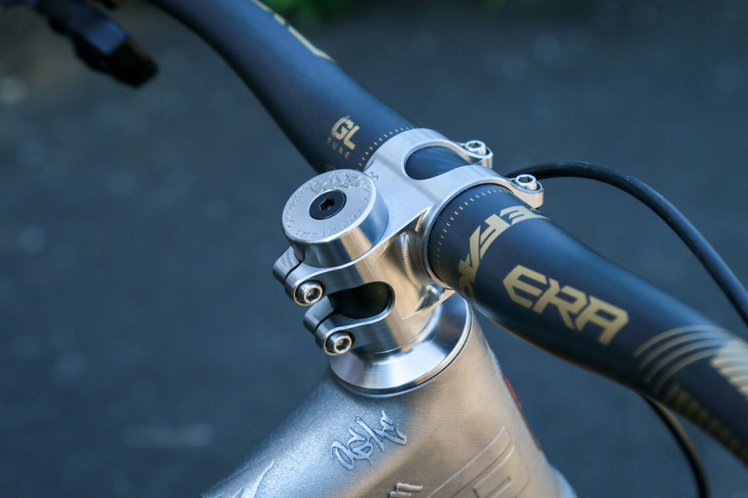 machined titanium stem