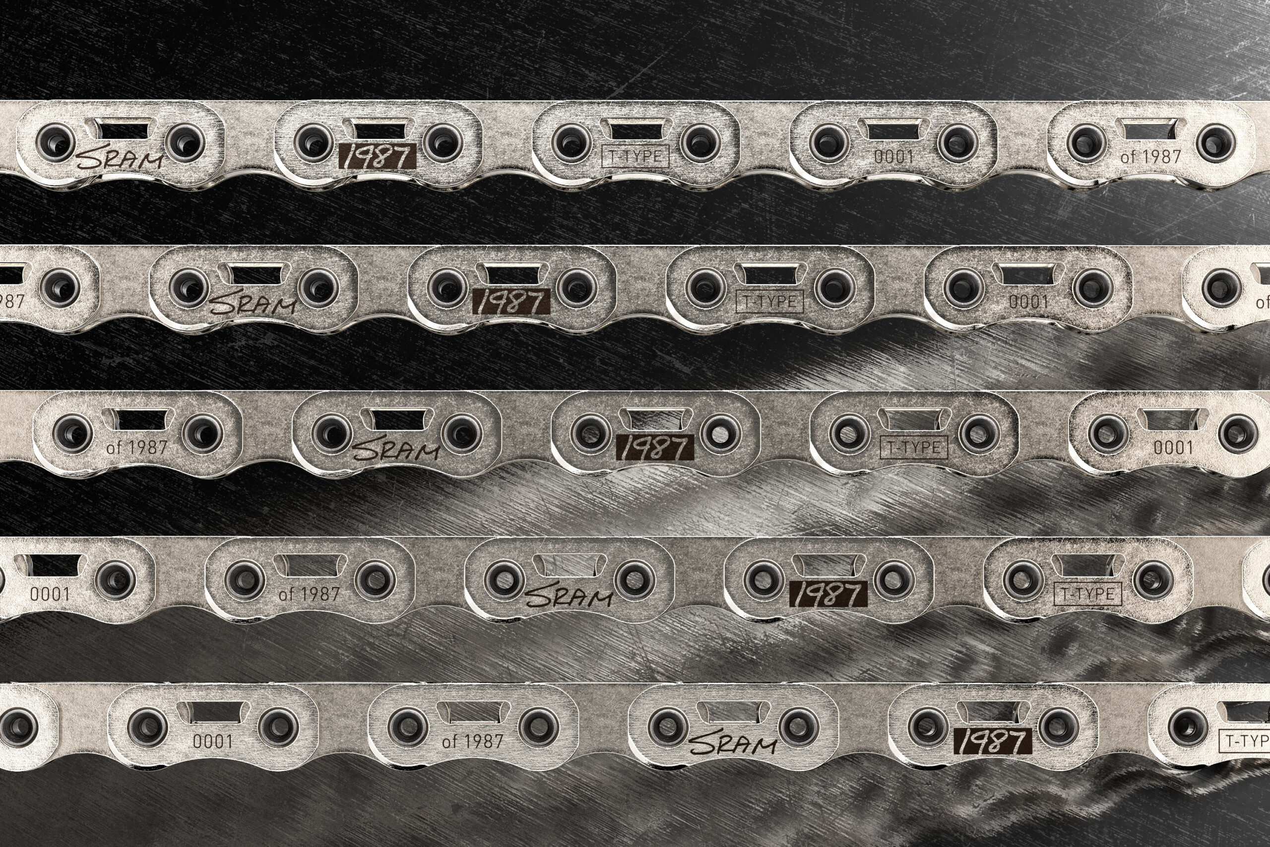 SRAM 1987 Eagle Transmission limited edition silver MTB groupset, new chain