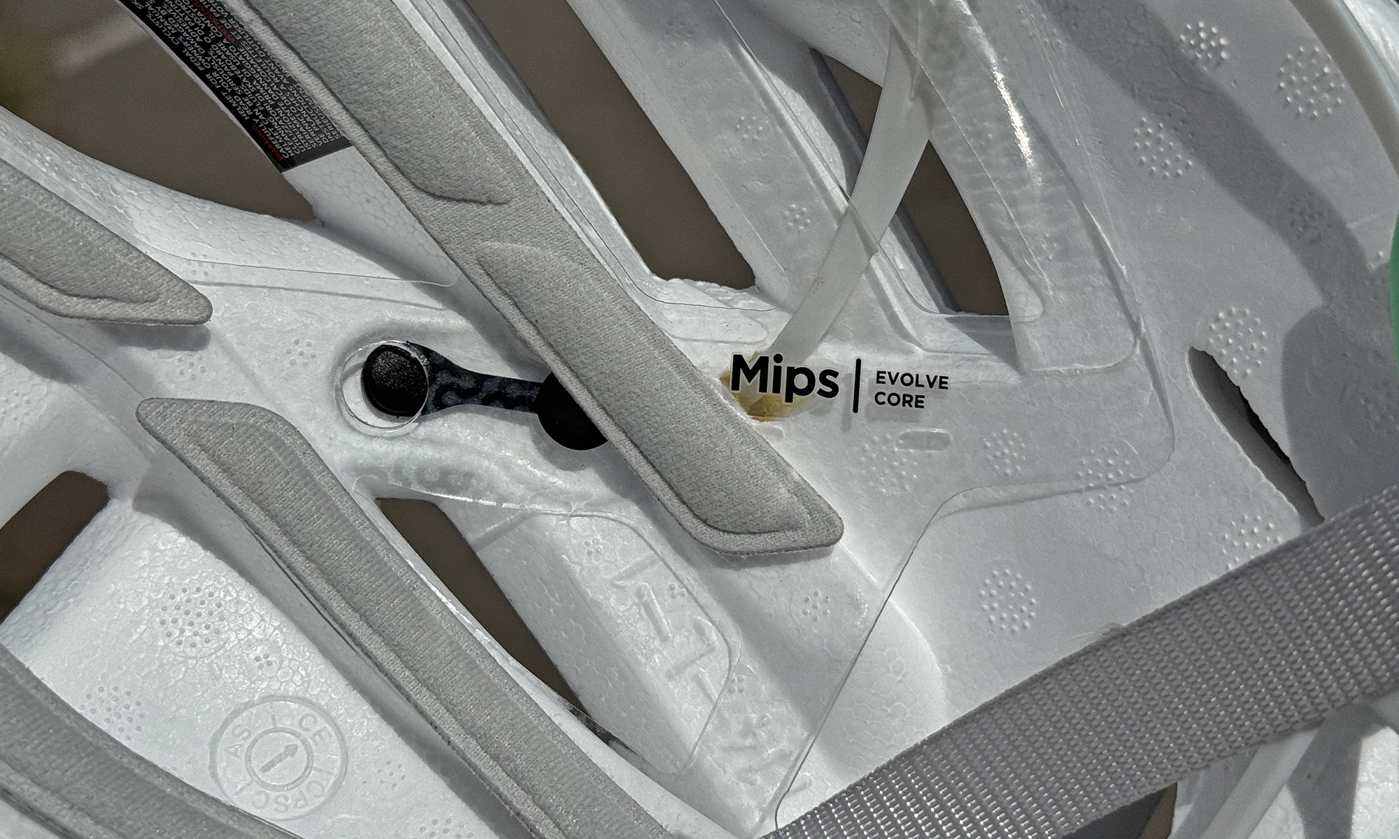 MET Absolute White limited edition helmets get clear MIPS Evolve Core protection liner inside