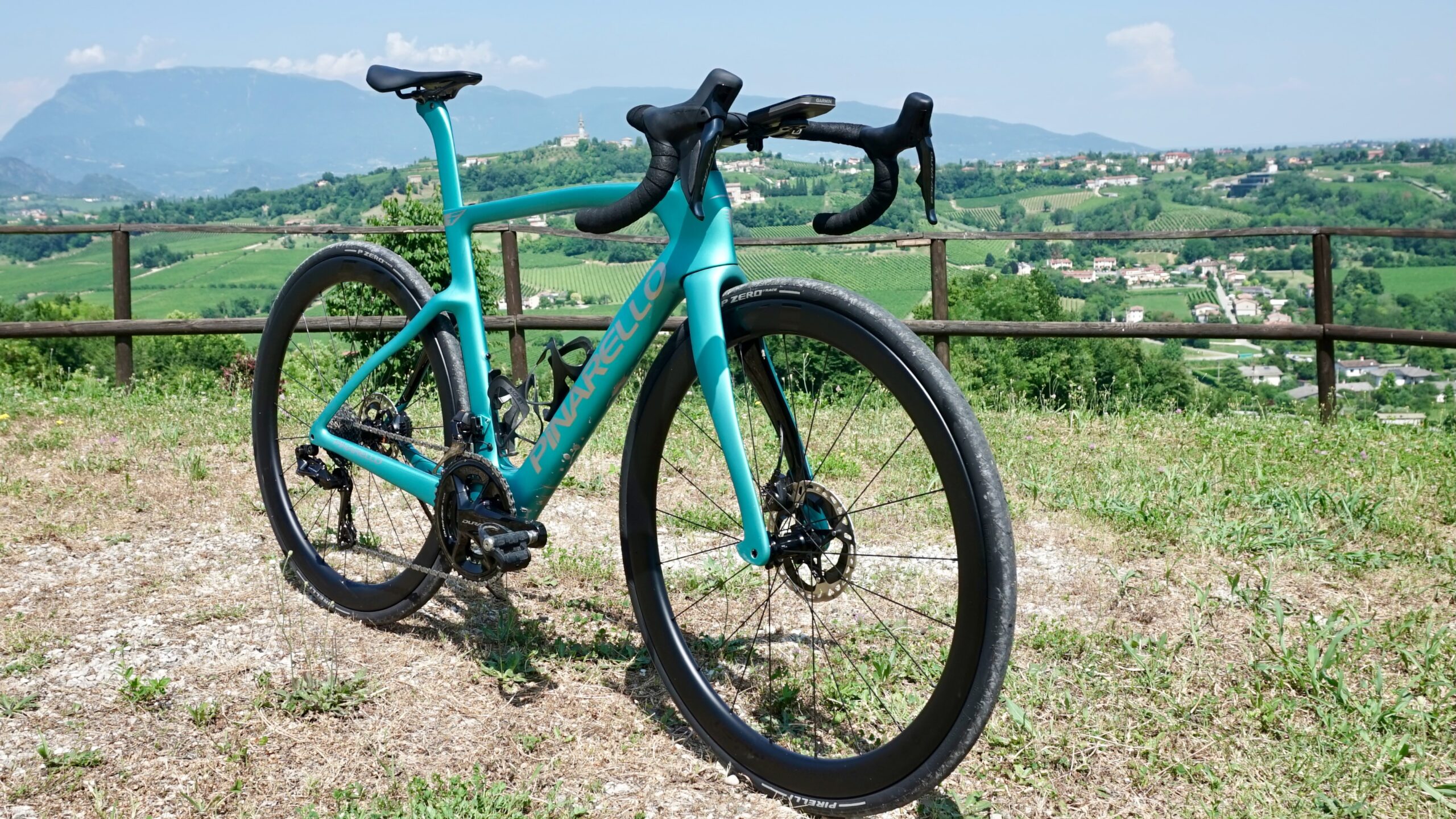 Pinarello F9 review side front