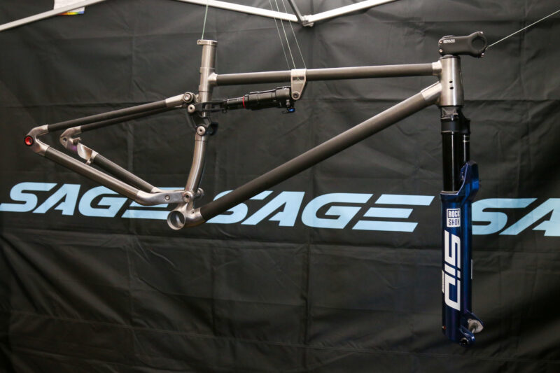 Sage Previews Titanium Full Suspension MTB Project with Carbon/Ti Prototype