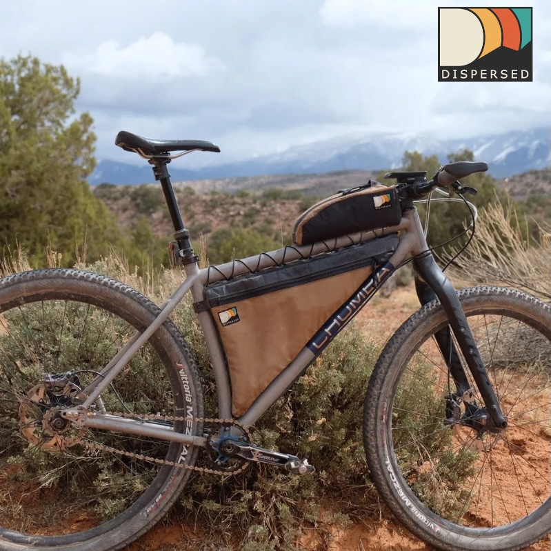 Dispersed Bikepacking custom frame bag