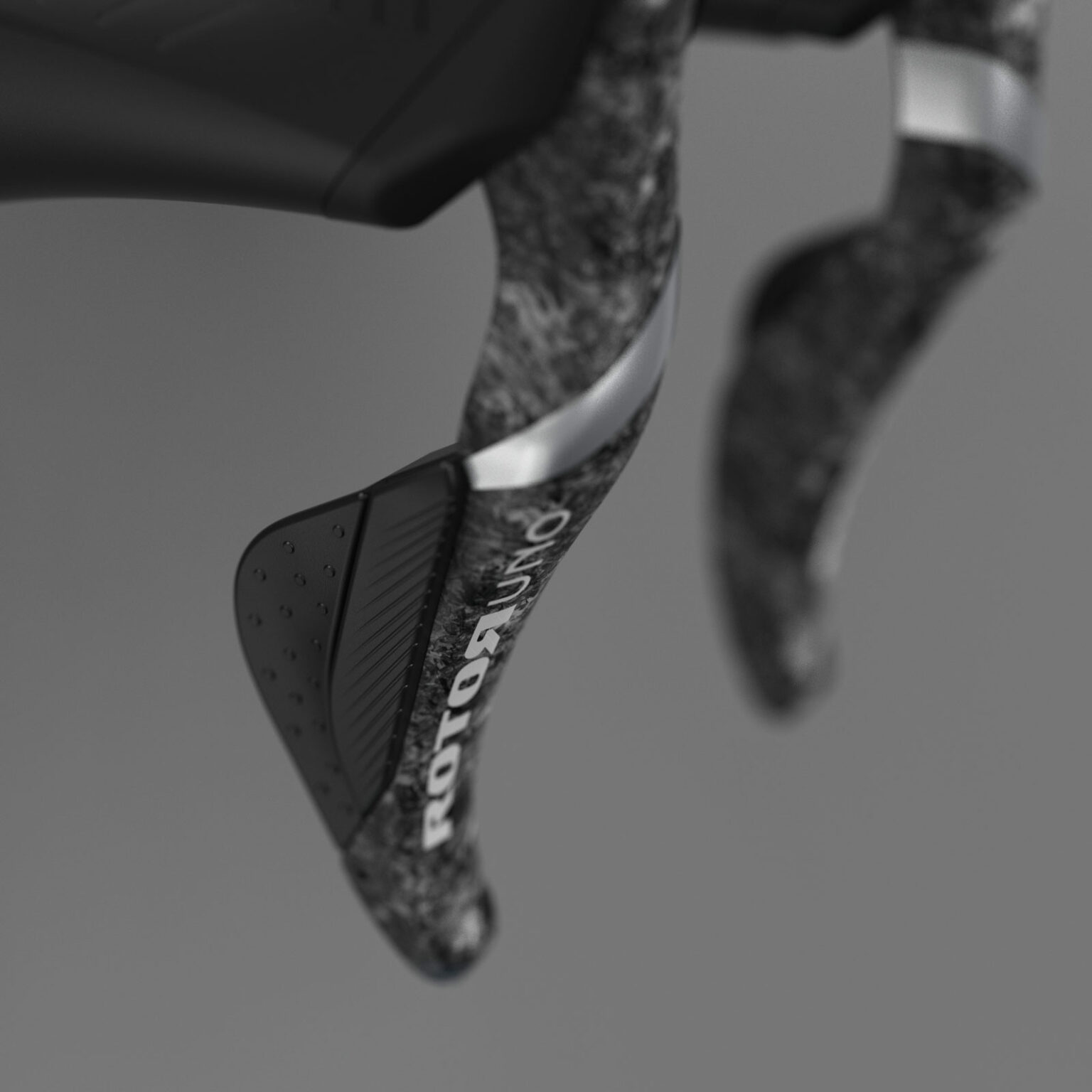 2025 Rotor Uno wireless off-road 1x drivetrain groupset developed with Wheeltop, carbon dropbar levers