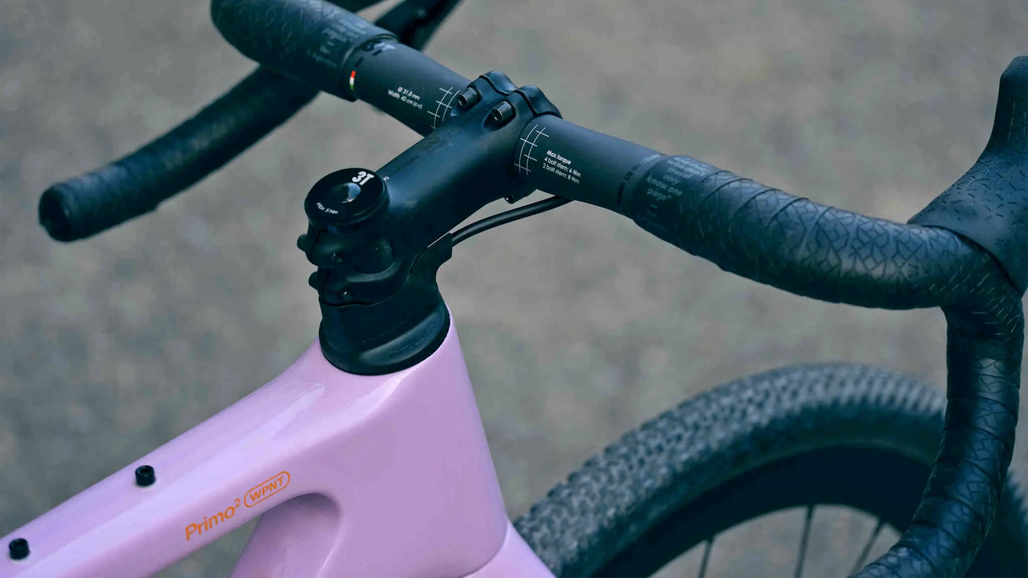 new 3T Primo² WPNT is an updated version of the original Exploro aero gravel bike, integrated internal cable routing