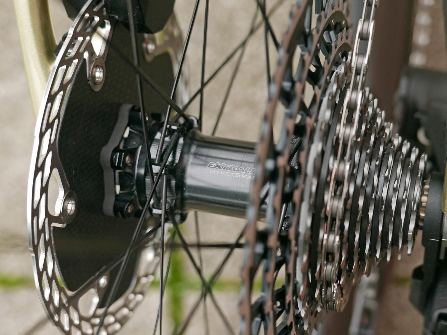 Dangerholm Scott Scale+Foil fat tire aero gravel race project bike with Faction ultra-wide concept wheels on Extralite hubs