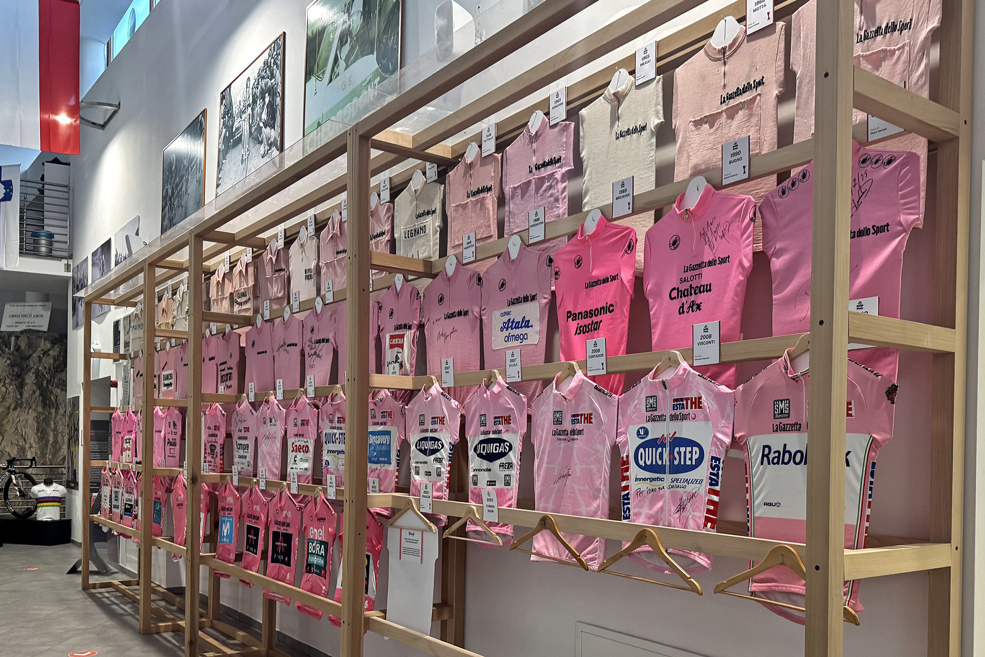 Ghisallo Museum: more Giro d'Italia winner jerseys than anywhere else
