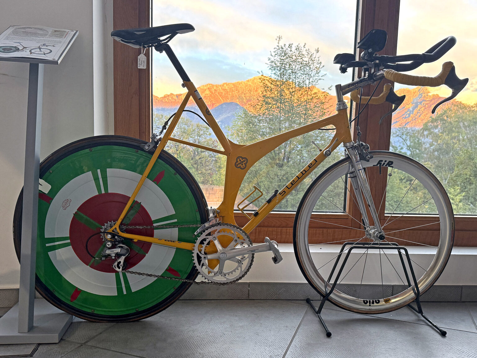 Ghisallo Museum: steel Stelbel time trail oddity