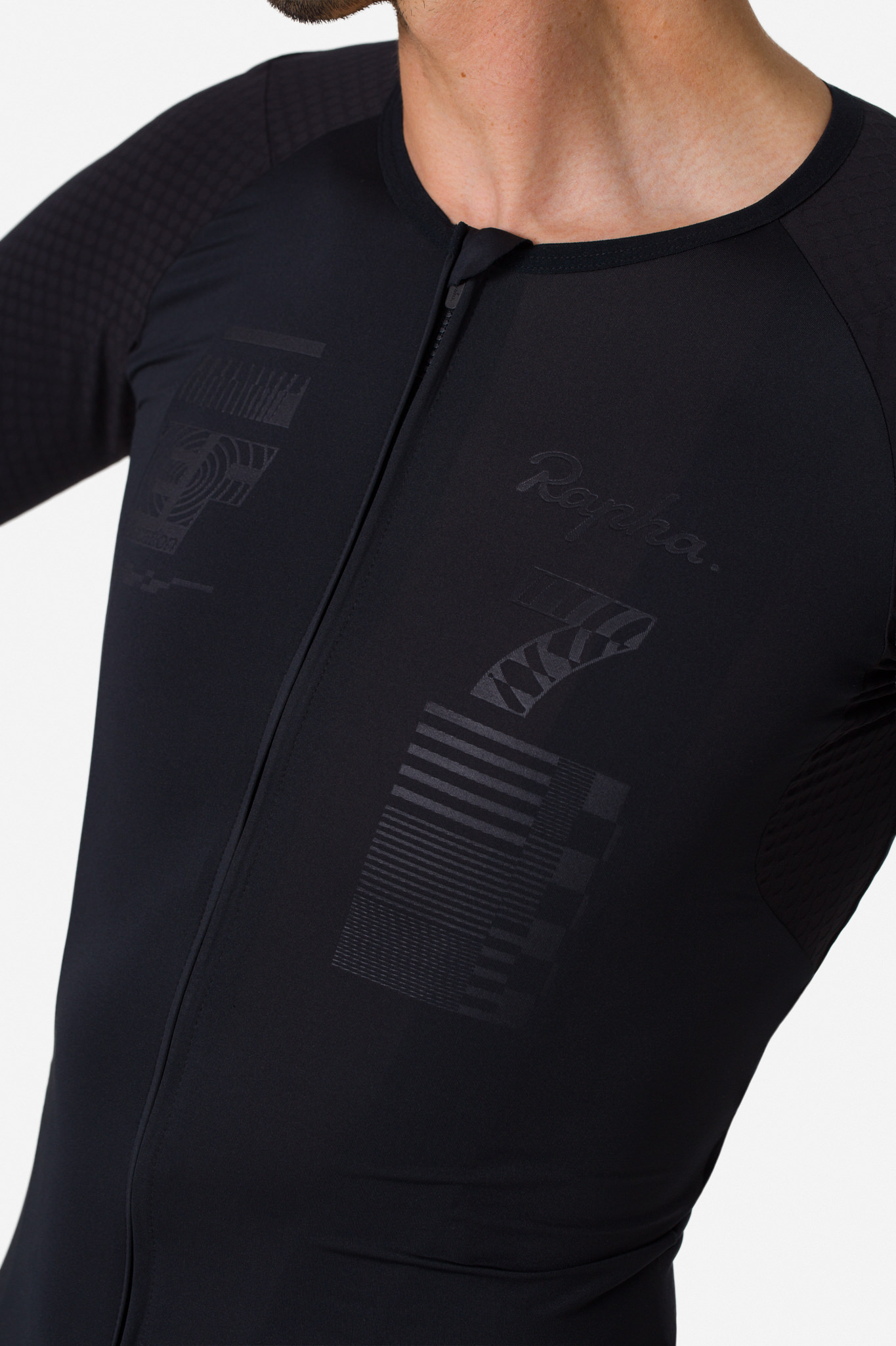 Rapha Mens-EF-Pro-Team-Aero-Jersey-Blackout