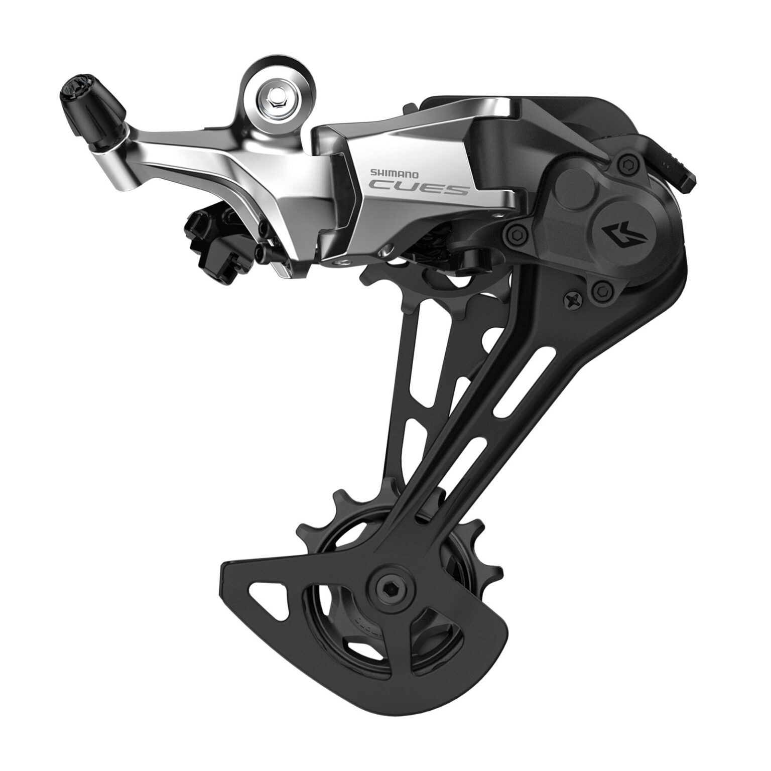 Shimano CUES polished silver special edition 1x drop bar groupset, rear derailleur